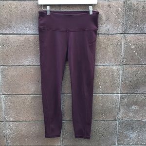 Athleta maroon leggings
